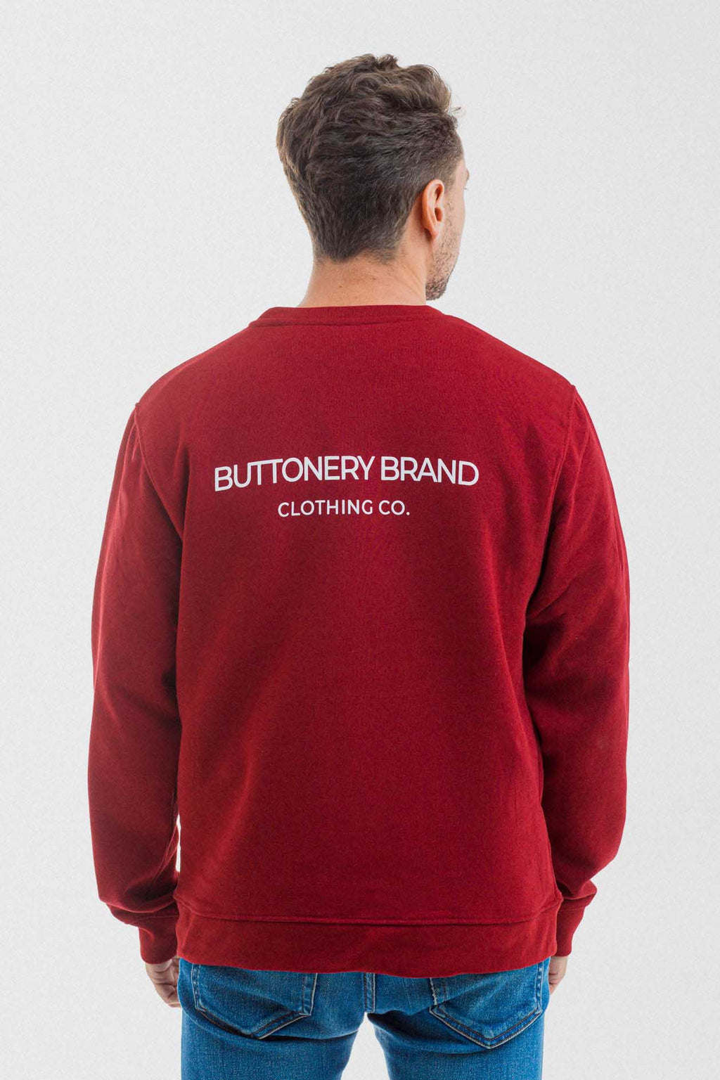 Sudadera Buttonery Brand Burdeos